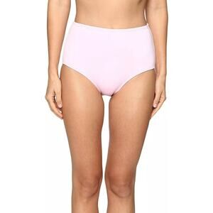 NWT Kate Spade Womens Plage Du Midi High Waist Bikini Bottom Pink Size L